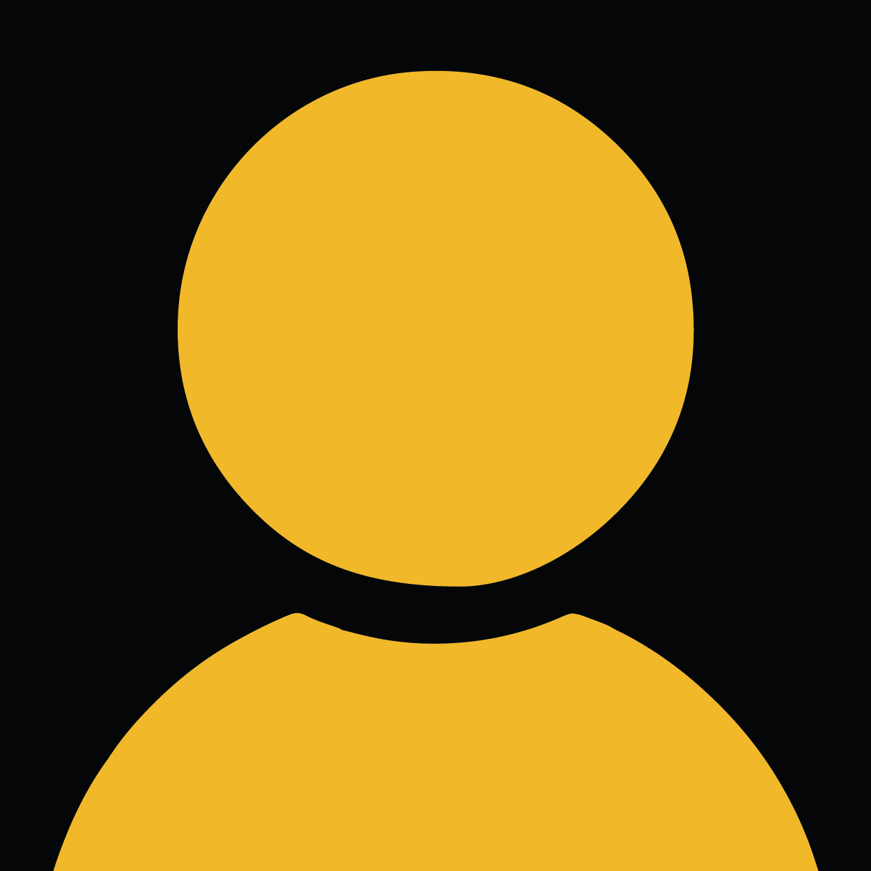 Yellow person icon on a black background