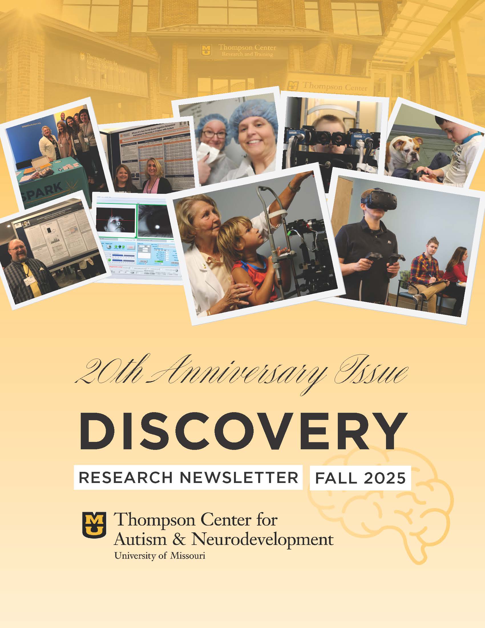 Cover of the Fall 2025 Discovery Newsletter published by the Thompson Center